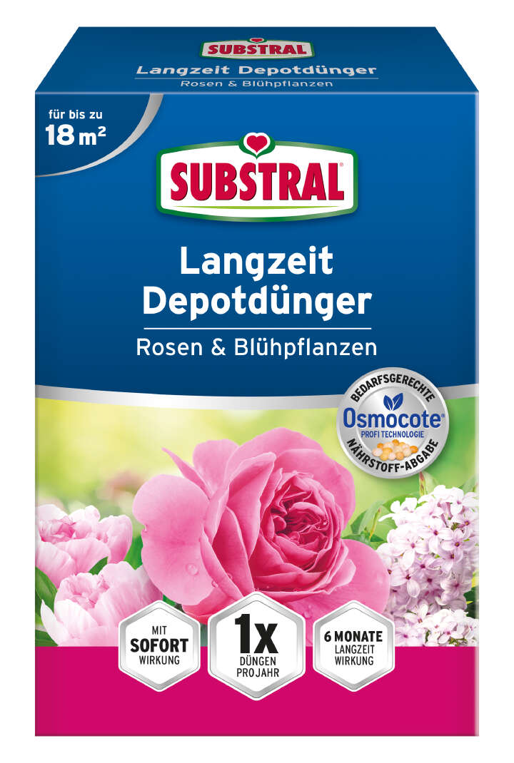 SUBSTRAL Langzeit Depotdünger Rosen & Blühpflanzen